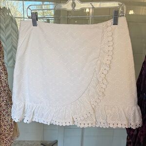 Lilly Pulitzer White Eyelet Mini Skirt